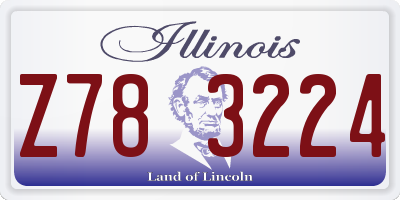 IL license plate Z783224