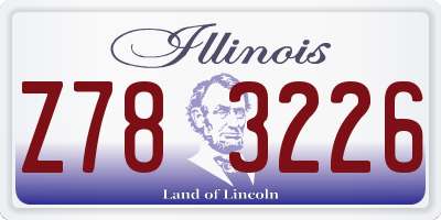 IL license plate Z783226