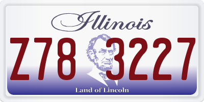 IL license plate Z783227