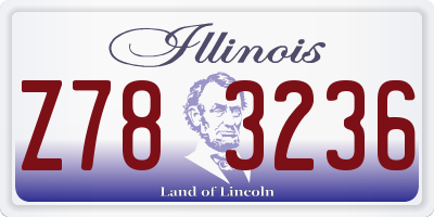 IL license plate Z783236