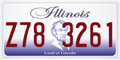 IL license plate Z783261