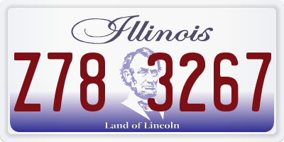 IL license plate Z783267