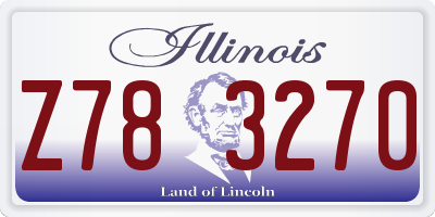 IL license plate Z783270