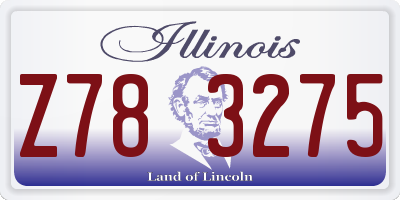 IL license plate Z783275