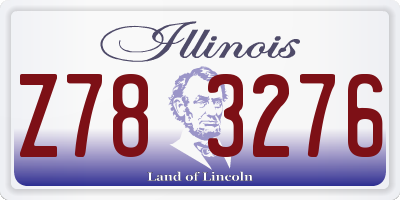 IL license plate Z783276