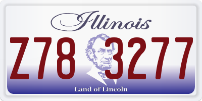 IL license plate Z783277