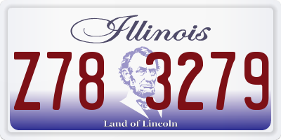 IL license plate Z783279