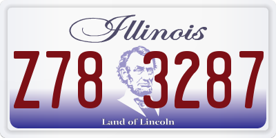IL license plate Z783287