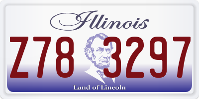 IL license plate Z783297