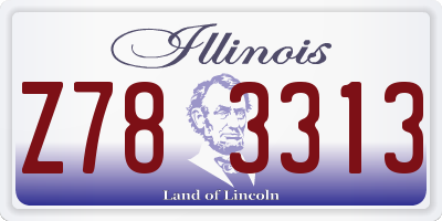 IL license plate Z783313