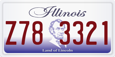 IL license plate Z783321