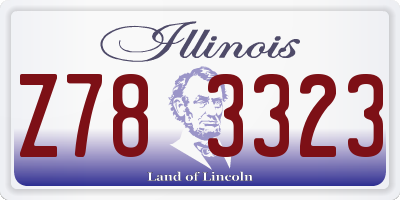 IL license plate Z783323
