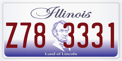 IL license plate Z783331