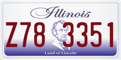 IL license plate Z783351