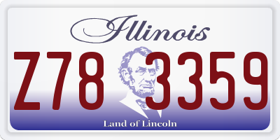 IL license plate Z783359