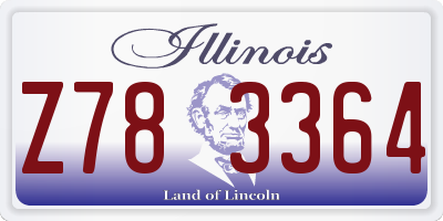 IL license plate Z783364
