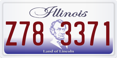 IL license plate Z783371