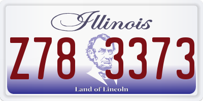 IL license plate Z783373
