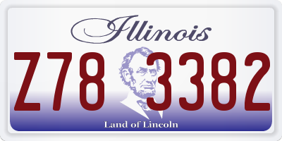 IL license plate Z783382