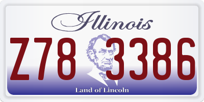 IL license plate Z783386