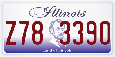 IL license plate Z783390