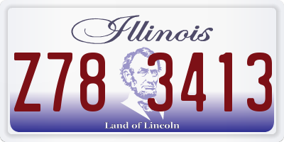 IL license plate Z783413