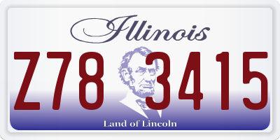 IL license plate Z783415