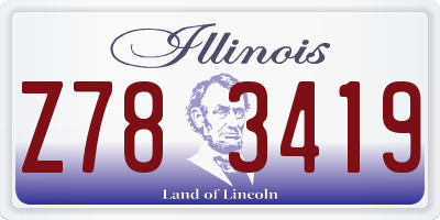 IL license plate Z783419