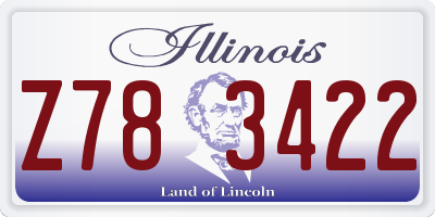 IL license plate Z783422