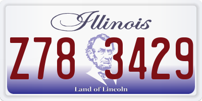 IL license plate Z783429