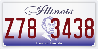 IL license plate Z783438