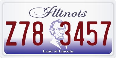 IL license plate Z783457