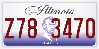 IL license plate Z783470