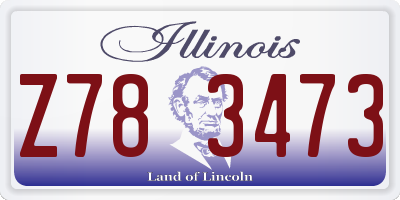 IL license plate Z783473
