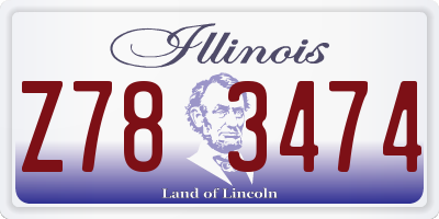 IL license plate Z783474