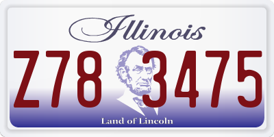 IL license plate Z783475
