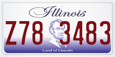 IL license plate Z783483