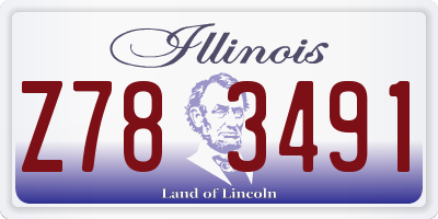 IL license plate Z783491