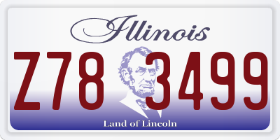IL license plate Z783499