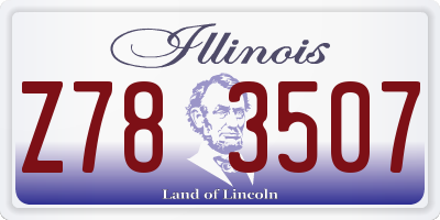 IL license plate Z783507