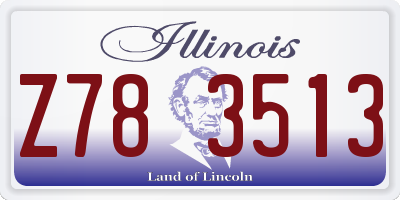 IL license plate Z783513