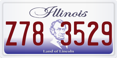 IL license plate Z783529