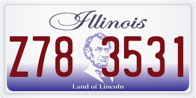 IL license plate Z783531