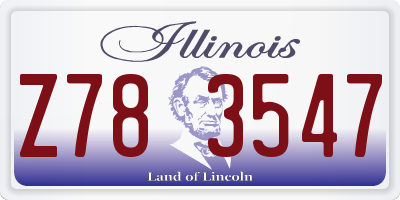 IL license plate Z783547
