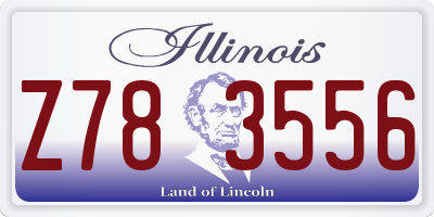 IL license plate Z783556