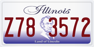IL license plate Z783572