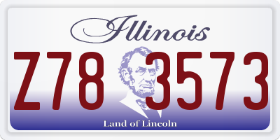 IL license plate Z783573