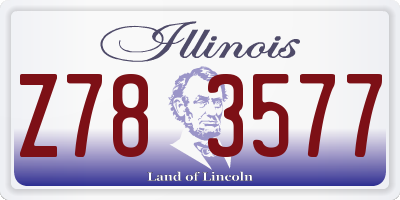 IL license plate Z783577