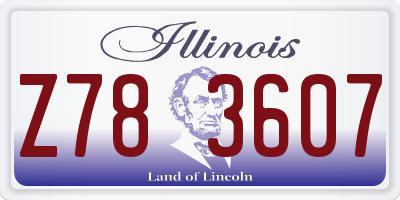 IL license plate Z783607