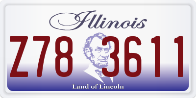 IL license plate Z783611